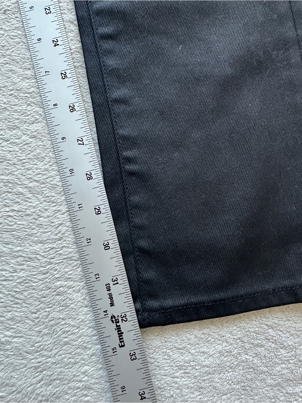 John Varvatos Bowery Slim Straight Jeans 28x32 Black NWOT - Picture 12 of 13